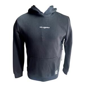 NWT Men's Karl Lagerfeld black sweatshirt hoodie size S